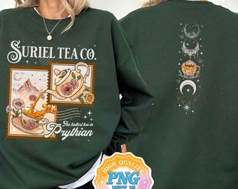 Download digital PNG da Suriel Tea Co, designs para download instantâneo da Acotar, download digital de "Uma Corte de Espinhos e Rosas", impressão artística de Sarah J. Maas
