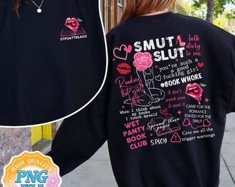 Smut Digital Download PNG, Smut Reader PNG, Spicy Book Png, Bookish Merch, Spicy Booktok, Smut Lover Png, STFUATTDLAGG Png, Smut Fan Designs