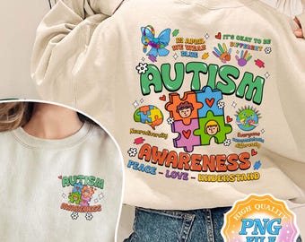 Autism Awareness Month PNG Digital Download, Everyone Communicates Differently Instant Download, Neurodiversity Digital Download