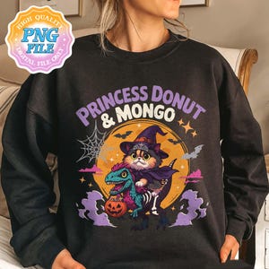 Princess Donut & Mongo Halloween PNG Digital Download, DCC Merch