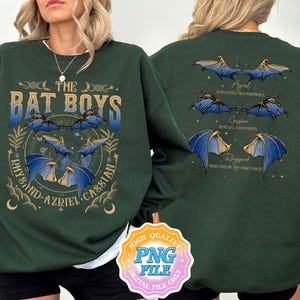 Bat Boys Digital Download PNG, Bat Boys Acotar PNG Designs, Sjm Merch, Night Court Illyrians, A Court Of Thorn and Roses PNG Designs
