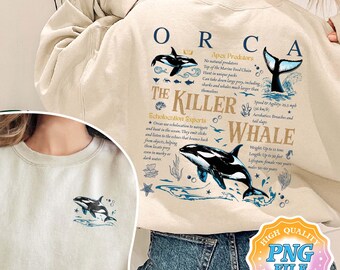 Orca Wal PNG Digital Download, nur ein Mädchen, das Orcas Sublimationsdesign-Designs, Killerwal Shirts, Orca Geschenke, Wal PNG liebt