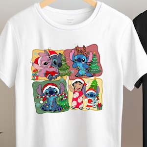 Lilo & Stitch Christmas T-shirt, Disneyland Christmas, Christmas T-shirt, Disneyland Trip Shirt, Disney Tee, Christmas Tee, Lilo and Stitch