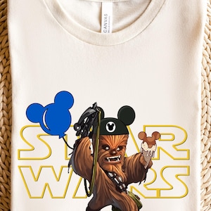 Chewbacca Star Wars, Disney Chewbacca Character, Chewbacca Tshirt, Chewbacca Tee, Disneyland Trip Shirt, Disney Gift Custom, Star Wars