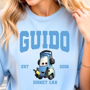 Cars Guido Shirt, Disney Guido Character, Guido Tshirt, Guido Tee, Lightning McQueen and Guido, Disneyland Trip Shirt, Guido Forklift, Pixar
