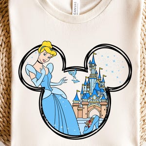Cinderella Shirt, Disney Cinderella Character, Cinderella Tshirt, Cinderella Tee, Disneyland Trip Shirt, Disney Gift Custom, Princess, Gift