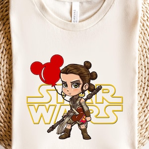 Rey Star Wars, Disney Rey Character, Rey Tshirt, Rey Tee, Disneyland Trip Shirt, Disney Gift Custom, Star Wars