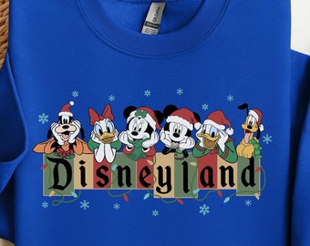 Mickey Disneyland Christmas Hoodie, Disney Trip Sweatshirt, Family Matching Hoodie, Family Disney Trip, Christmas Gift, Christmas Crewneck