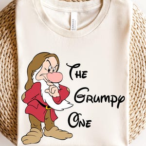 Grumpy One-Snow White and the 7 Dwarf Shirt, Disney Grumpy Character, Grumpy Tshirt, Grumpy Tee, Disneyland Trip Shirt, Disney Gift Custom