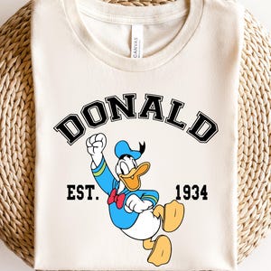 Donald Duck Shirt, Disney Donald Character, Donald Duck Tshirt, Donald Tee, Disneyland Trip Shirt, Disney Gift Custom, FamilyMatchingT-shirt