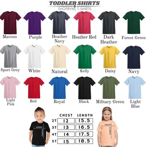 a group of children's t - shirts with different colors and sizes