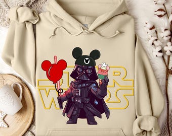Darth Vader Star Wars Hoodie/Sweatshirt, Disney Trip Sweatshirt, Family Matching Hoodie, Darth Vader Crewneck, Darth Vader Hoodie, Star Wars