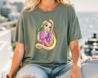 Tangled Rapunzel Disney Princess Characters Tshirt, Tee, Rapunzel Disney Princess Matching Shirt, Disneyland Trip Shirt, Rapunzel Tshirt