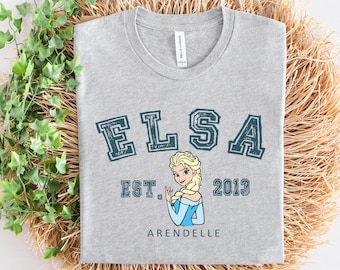 Elsa Disney Princess Characters Tshirt, Elsa Frozen Tee, Els Disney Princess Matching Shirt, Disneyland Trip Shirt, Elsa Tshirt, Elsa Tee