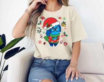Sadness Inside Out Christmas Tshirt, Sadness Inside Out Tee, Group Matching Tshirt, Sadness Tshirt, Sadness Tee, SadnessChristmas, Christmas