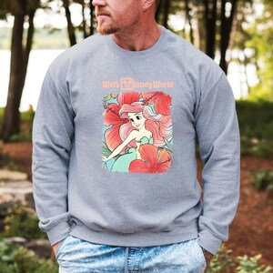 Ariel Hoodie/Sweatshirt, Disney Trip Sweatshirt, Family Matching Hoodie, Family Disney Trip, Ariel Crewneck, Ariel Hoodie, Disney Ariel afbeelding 3