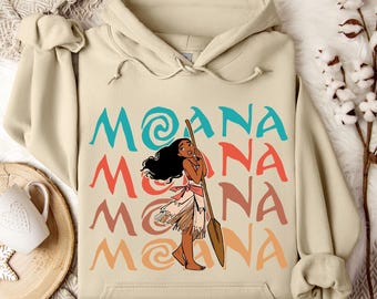 Moana Hoodie/Sweatshirt, Disney Trip Sweatshirt, Family Matching Hoodie, Moana Crewneck, Hoodie, Moana Crewneck, Moana 2 Design, Moana Movie