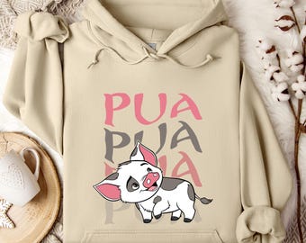 Moana Pua Hoodie/Sweatshirt, Disney Trip Sweatshirt, Family Matching Hoodie, Moana Crewneck, Hoodie, Pua Crewneck,Moana 2 Design,Moana Movie