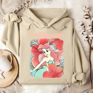 Ariel Hoodie/Sweatshirt, Disney Trip Sweatshirt, Family Matching Hoodie, Family Disney Trip, Ariel Crewneck, Ariel Hoodie, Disney Ariel afbeelding 1