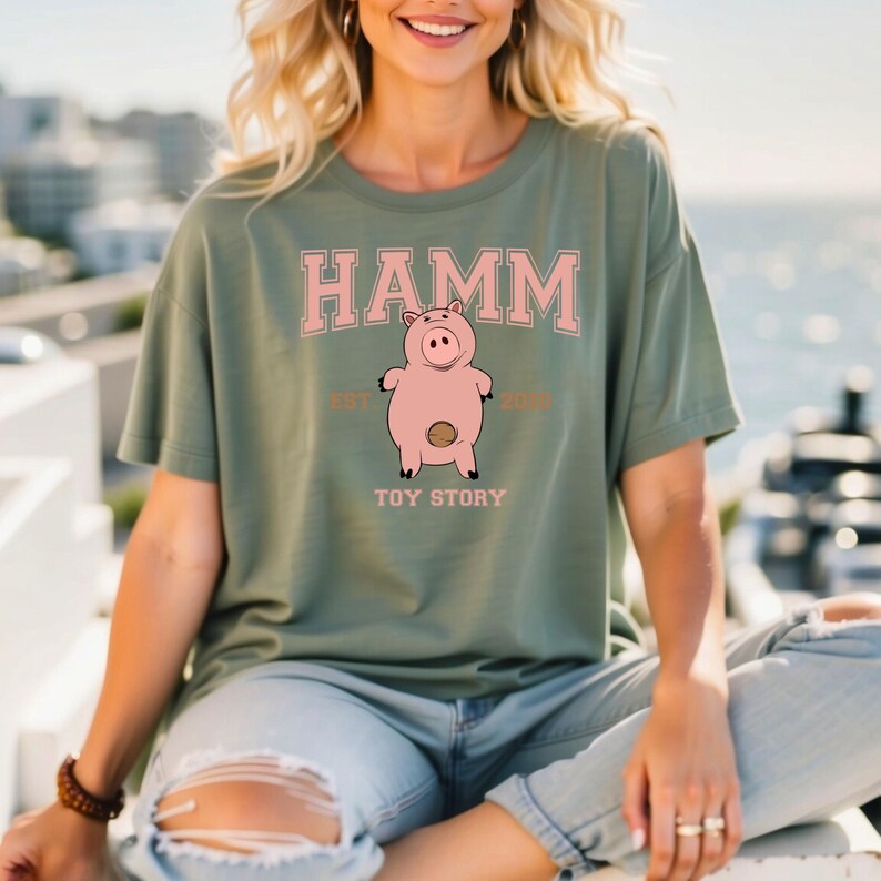 Toy Story Hamm Shirt, Disney Hamm Character, Hamm Tshirt, Hamm Tee, Disneyland Trip Shirt, Disney Gift Custom, Toy Story, Hamm Gift image 2