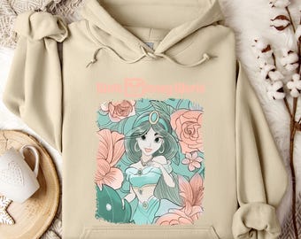 Jasmine Frozen Hoodie/Sweatshirt, Disney Trip Sweatshirt, Family Matching Hoodie, Family Disney Trip,Jasmine Crewneck,Jasmine Hoodie,Disney