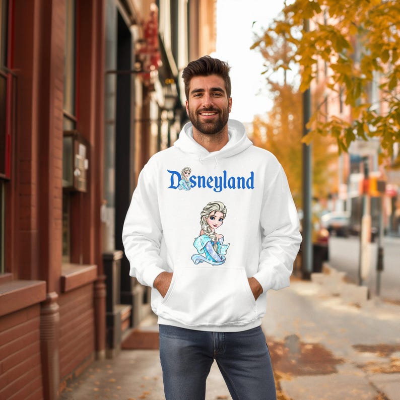 Disneyland Elsa, Disney Princess Elsa Character Hoodie, Disney Trip Sweatshirt, Family Matching Hoodie, Family Disney Trip, Elsa Hoodie image 2