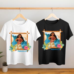 Moana Tshirt, Disney Moana Character, T shirt, Moana Tee, Disneyland Trip Shirt, Disney Gift Custom, Moana 2, Family Matching T-shirt Bild 4