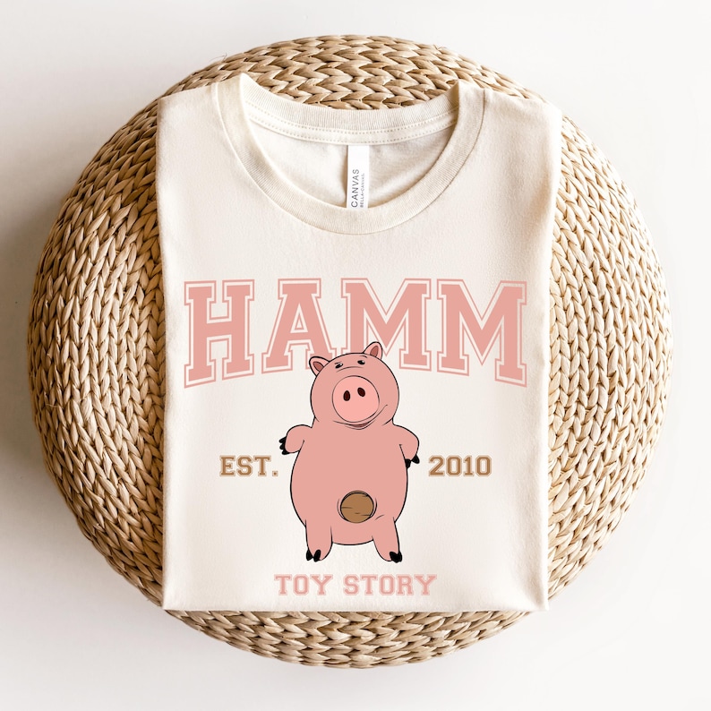 Toy Story Hamm Shirt, Disney Hamm Character, Hamm Tshirt, Hamm Tee, Disneyland Trip Shirt, Disney Gift Custom, Toy Story, Hamm Gift image 1