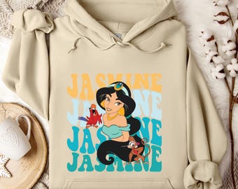 Jasmine Frozen Hoodie/Sweatshirt, Disney Trip Sweatshirt, Family Matching Hoodie, Family Disney Trip,Jasmine Crewneck,Jasmine Hoodie,Disney