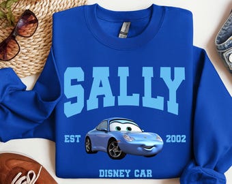 Cars Sally, Disney Sally Character, Sally Hoodie, Disney Trip Sweatshirt, Family Matching Hoodie, Family Disney Trip,SalleyCarrera,PixarCars