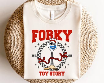 Toy Story Forky EST. Shirt, Disney Forky Character, Forky Tshirt, Forky Tee, Disneyland Trip Shirt, Disney Gift Custom, Forky Gift