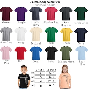 a group of children's t - shirts with different colors and sizes