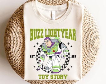 Toy Story Buzz Lightyear EST. Shirt, Disney Buzz Character, Buzz Tshirt, Buzz Tee, Disneyland Trip Shirt, Disney Gift Custom, Buzz Gift