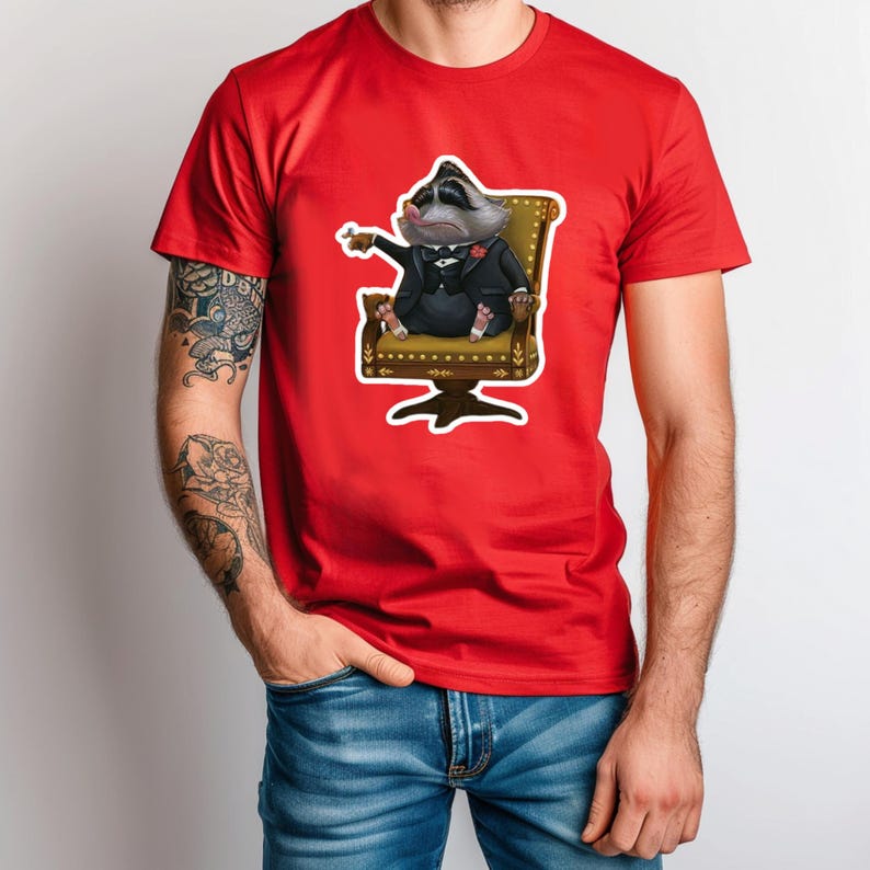 Zootopia Character T-shirt, Mr. Big, Disney Trip T-shirt, Family Matching T-shirt, Family Disney Trip, Gift, Zootopia Fox, T-shirt, Mafia Bild 3