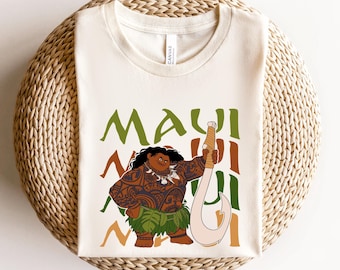Moana Maui Tshirt, Disney Moana Character, T shirt, Maui  Tee, Disneyland Trip Shirt, Disney Gift Custom, Moana 2, Family Matching T-shirt