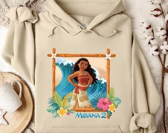 Moana Hoodie/Sweatshirt, Disney Trip Sweatshirt, Family Matching Hoodie, Moana Crewneck, Hoodie, Moana Crewneck, Moana 2 Design, Moana Movie
