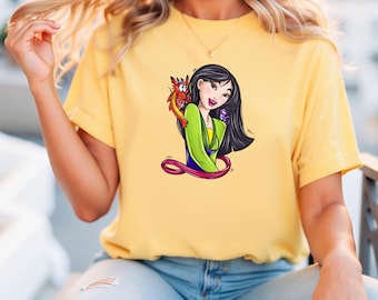 Mulan Disney Princess Characters Tshirt, Tee, Mulan Disney Princess Matching Shirt, Disneyland Trip Shirt, Mulan Tshirt