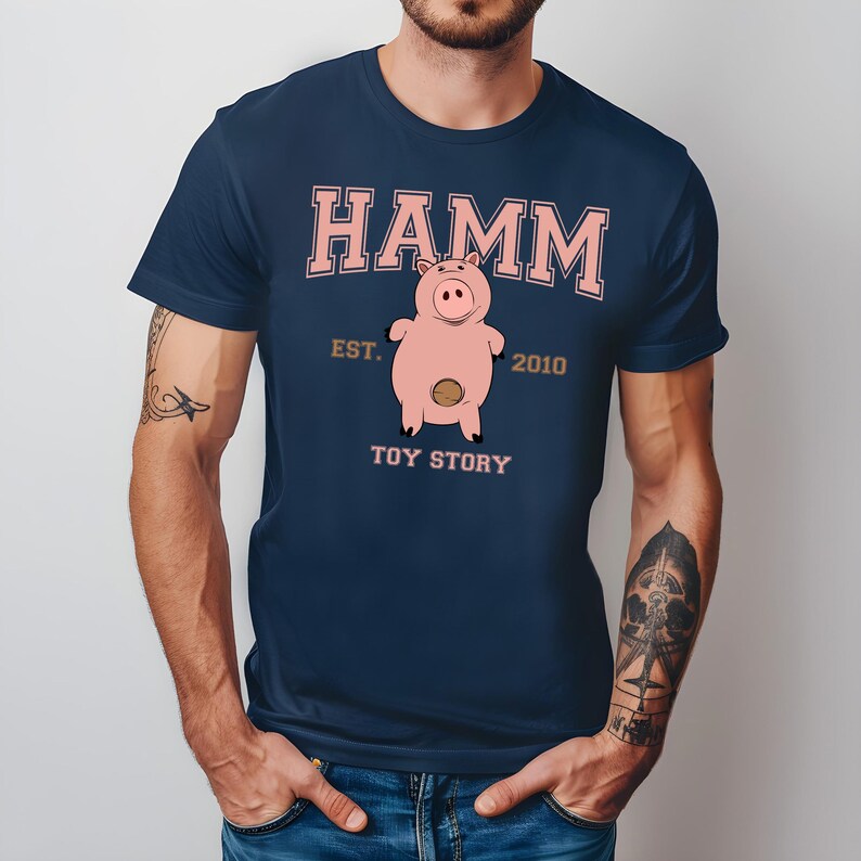 Toy Story Hamm Shirt, Disney Hamm Character, Hamm Tshirt, Hamm Tee, Disneyland Trip Shirt, Disney Gift Custom, Toy Story, Hamm Gift image 3