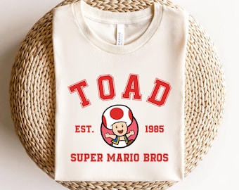 Super Mario Toad Tshirt, Disney Character, T shirt, Toad Tee, Disneyland Trip Shirt, Disney Gift Custom, Mario, Family Matching T-shirt