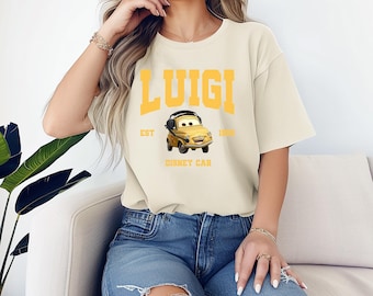 Cars Luigi Shirt, Disney Luigi Character, Luigi Tshirt, Luigi Tee, Lightning McQueen and Luigi, Disneyland Trip Shirt, Disney Pixar, Luigi
