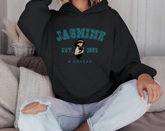 Jasmine Disney Princess Characters Hoodie, Disney Trip Sweatshirt, Family Matching Hoodie, Family Disney Trip, Gift, Jasmine Crewneck,Hoodie