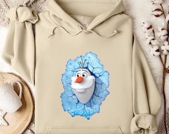 Disney Frozen Olaf Hoodie/Sweatshirt, Disney Trip Sweatshirt, Family Matching Hoodie, Olaf  Crewneck, Frozen Olaf Hoodie, Frozen Crewneck