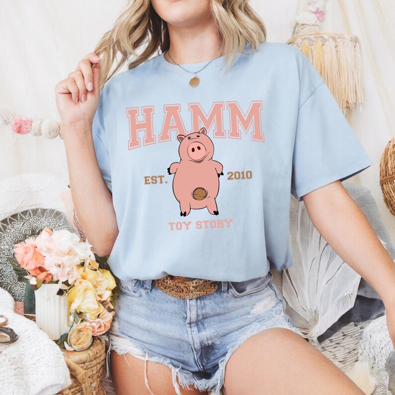 Toy Story Hamm Shirt, Disney Hamm Character, Hamm Tshirt, Hamm Tee, Disneyland Trip Shirt, Disney Gift Custom, Toy Story, Hamm Gift image 4
