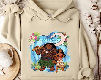 Moana & Maui Hoodie/Sweatshirt,Disney Trip Sweatshirt,Family Matching Hoodie,Moana Crewneck,Hoodie,Moana Crewneck,Moana 2 Design,Moana Movie