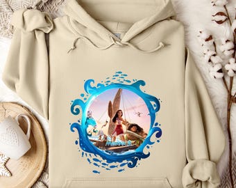Moana & Maui Hoodie/Sweatshirt,Disney Trip Sweatshirt,Family Matching Hoodie,Moana Crewneck,Hoodie,Moana Crewneck,Moana 2 Design,Moana Movie