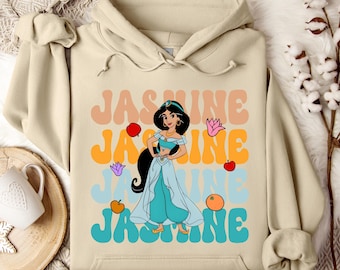 Jasmine Frozen Hoodie/Sweatshirt, Disney Trip Sweatshirt, Family Matching Hoodie, Family Disney Trip,Jasmine Crewneck,Jasmine Hoodie,Disney