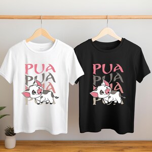 Moana Pua Tshirt, Disney Moana Character, T shirt, Pua Tee, Disneyland Trip Shirt, Disney Gift Custom, Moana 2, Family Matching T-shirt image 4