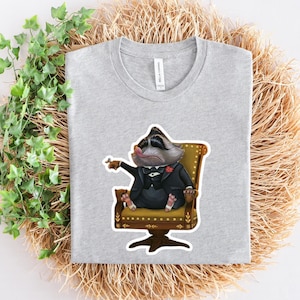 Zootopia Character T-shirt, Mr. Big, Disney Trip T-shirt, Family Matching T-shirt, Family Disney Trip, Gift, Zootopia Fox, T-shirt, Mafia Bild 1