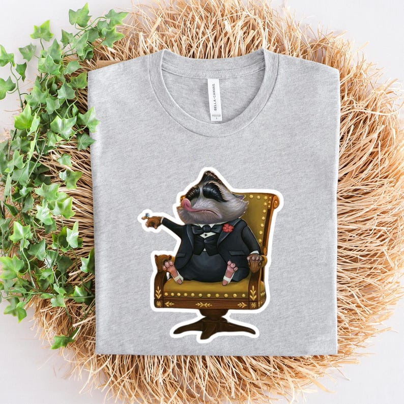 Zootopia Character T-shirt, Mr. Big, Disney Trip T-shirt, Family Matching T-shirt, Family Disney Trip, Gift, Zootopia Fox, T-shirt, Mafia Bild 1