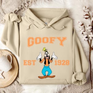 Goofy Mickey Mouse Disney Hoodie, Disney Trip Sweatshirt, Family Matching Hoodie, Family Disney Trip, Goofy Gift, Goofy Crewneck afbeelding 1